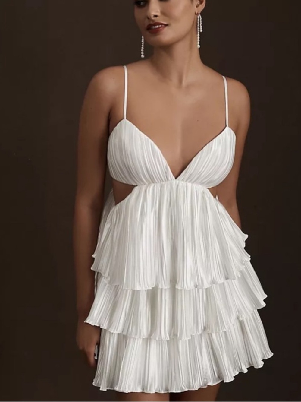 BHLDN by Carly Cushnie white mini dress